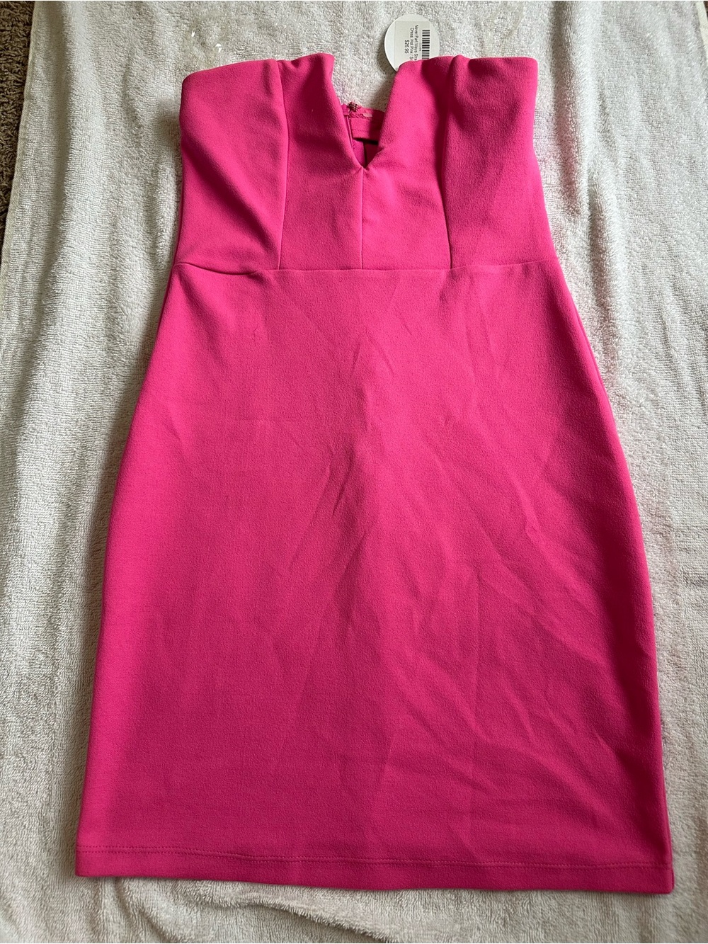 Strapless Fuchsia Dress NWT